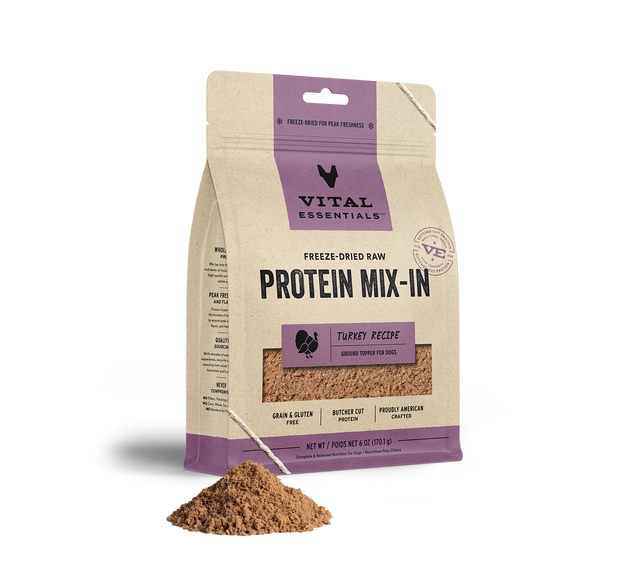 Freeze-Dried Protein Mix-In Turkey Recipe Ground Topper for Dogs