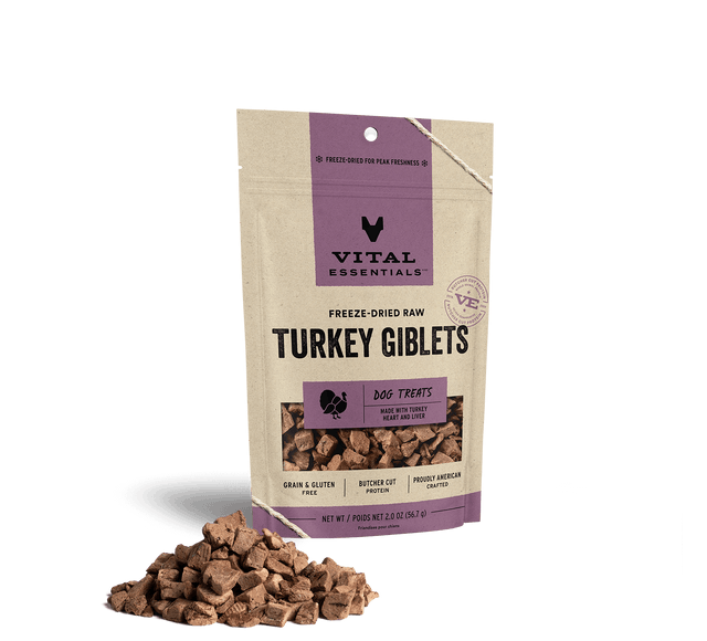 Freeze-Dried Turkey Giblets Dog Treats